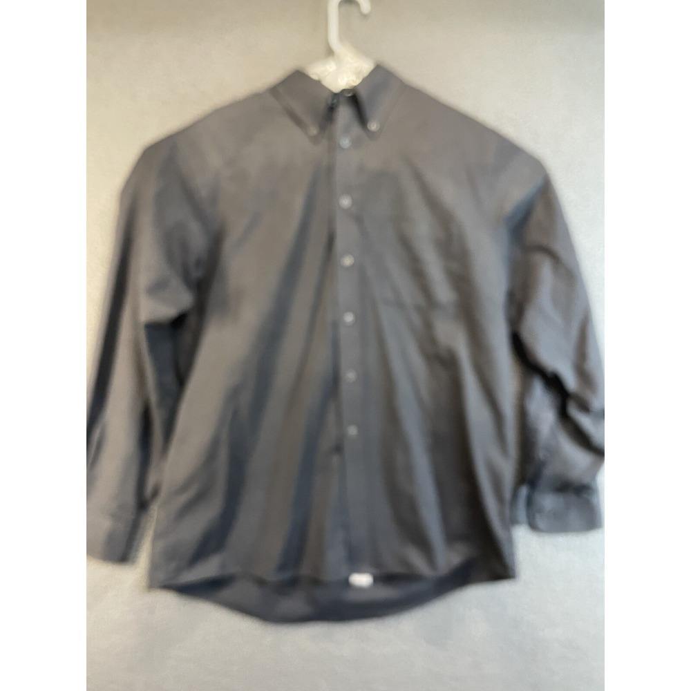 The Arrow Company- Men's Long-Sleeved Dress Shirt-16 1/2 (34/35) Dark Gray
